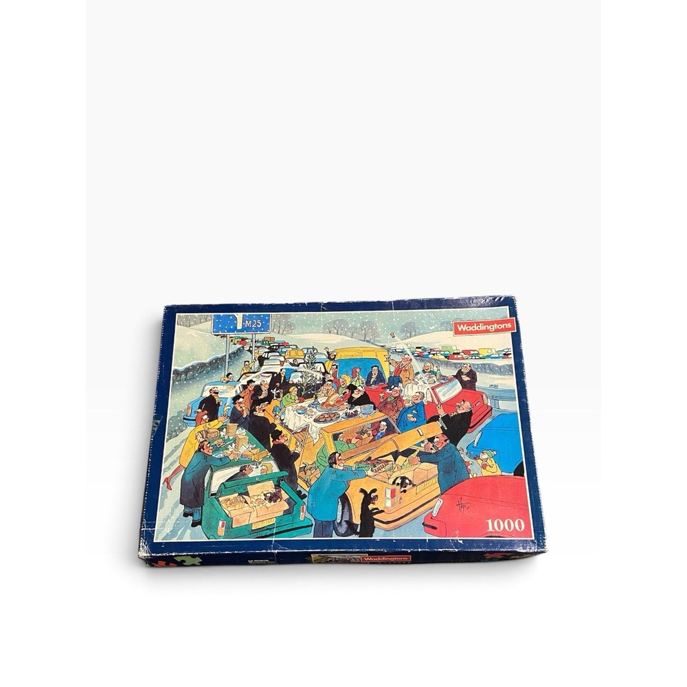 Vintage Waddingtons No Problem on M25 1000 Piece Puzzle 1991 Complete